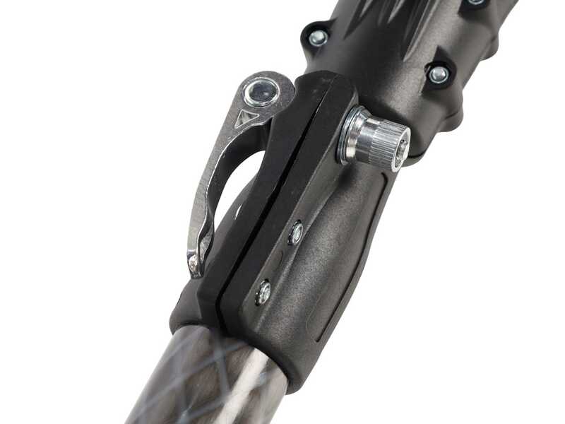 Castellari Vertigo Carbon XL 18 V - Peigne vibreur 280/410 cm &agrave; batterie au lithium - Perche t&eacute;lescopique en carbone - SANS BATTERIE NI CHARGEUR