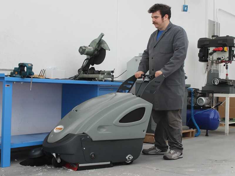 TSM Durasweep 50 BT - Balayeuse autotract&eacute;e &agrave; batterie avec bac de ramassage - 12 V - SANS BATTERIE NI CHARGEUR
