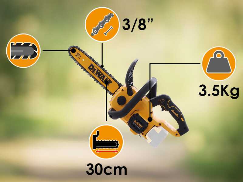 DeWalt DCMCS565N-XJ - Tron&ccedil;onneuse &agrave; batterie compacte - 18 V - Guide de 30 cm - SANS BATTERIE NI CHARGEUR
