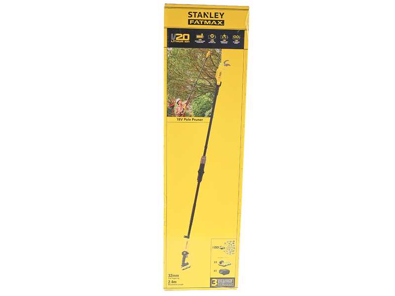 Stanley Fatmax SFMCPP632B-XJ - &Eacute;chenilloir &agrave; batterie - 240 cm - 18 V - Diam&egrave;tre de coupe 32 mm - SANS BATTERIE NI CHARGEUR