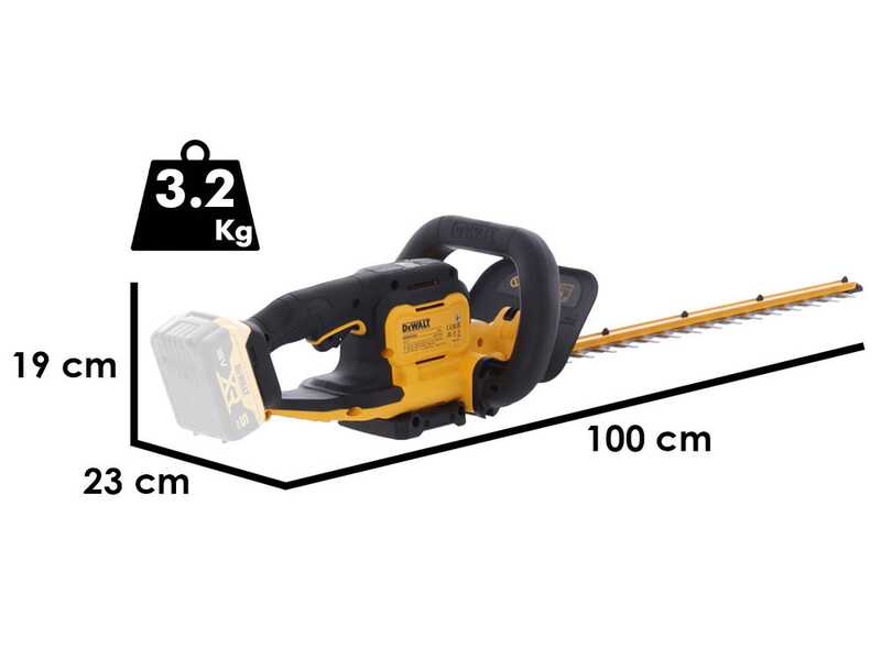 DeWalt DCMHT564N-XJ - Taille-haie &agrave; batterie - 18 V - Lame de 55 cm - SANS BATTERIE NI CHARGEUR