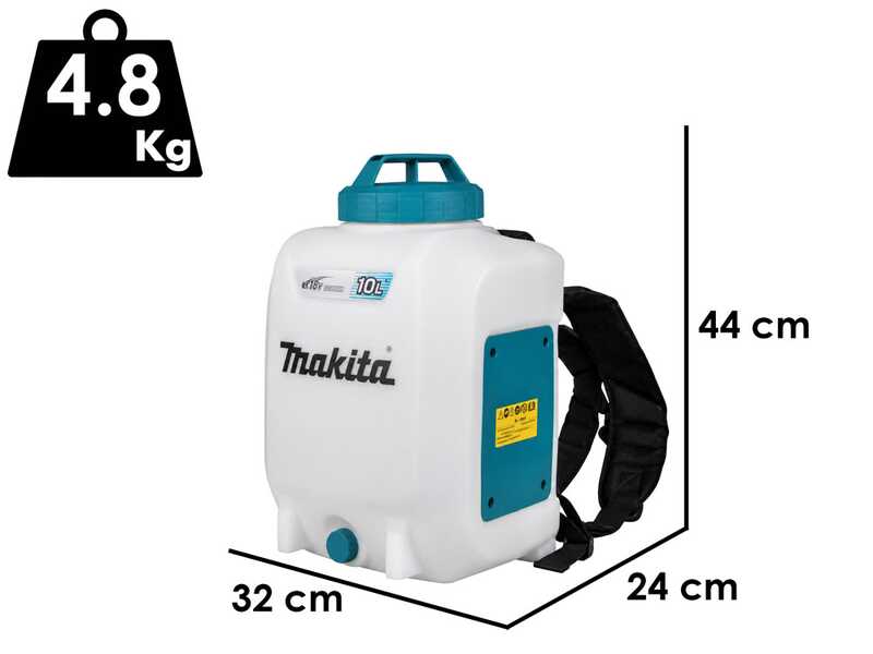 Makita DUS108Z - Pulv&eacute;risateur dorsal &agrave; batterie 18 V - SANS BATTERIE NI CHARGEUR