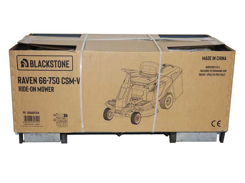 BlackStone RAVEN 66-750 CSM-V - Tracteur tondeuse mini-rider - Moteur de 224 cm&sup3;