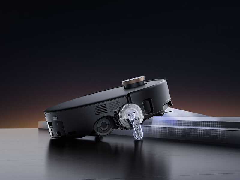 MOVA Z60 Ultra Roller complet - Robot aspirateur laveur de sols - Station automatique, puissance d'aspiration 28 000 Pa