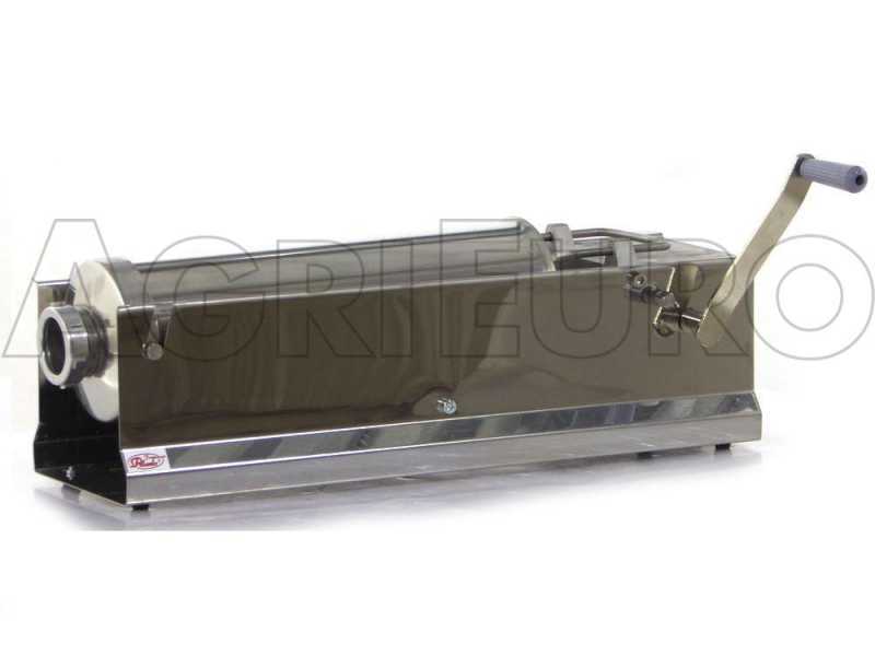 Poussoir manuel &agrave; saucisse de table en INOX Palumbo Pavi - double vitesse - Capacit&eacute; 8 Kg