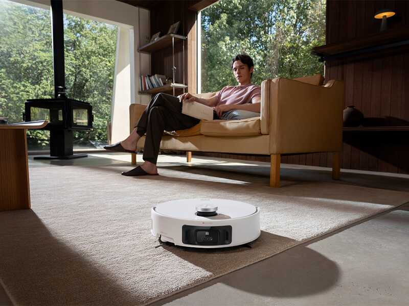 MOVA Z60 Ultra Roller autonome - Robot aspirateur et laveur de sols - Station automatique - Puissance d'aspiration 26 000 Pa