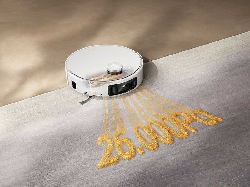 MOVA Z60 Ultra Roller autonome - Robot aspirateur et laveur de sols - Station automatique - Puissance d'aspiration 26 000 Pa