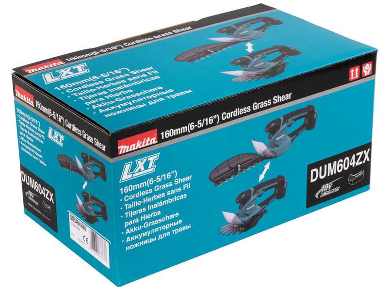Makita DUM604ZX - Cisaille &agrave; gazon &agrave; batterie - 18 V 3 Ah