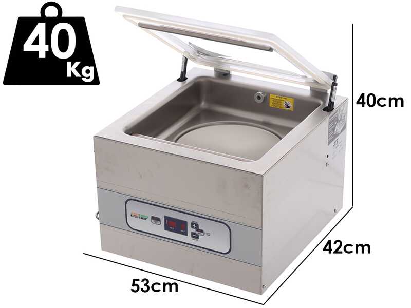 Machine sous vide &agrave; cloche Euro 3500 Inox - Barre de soudure 35 cm