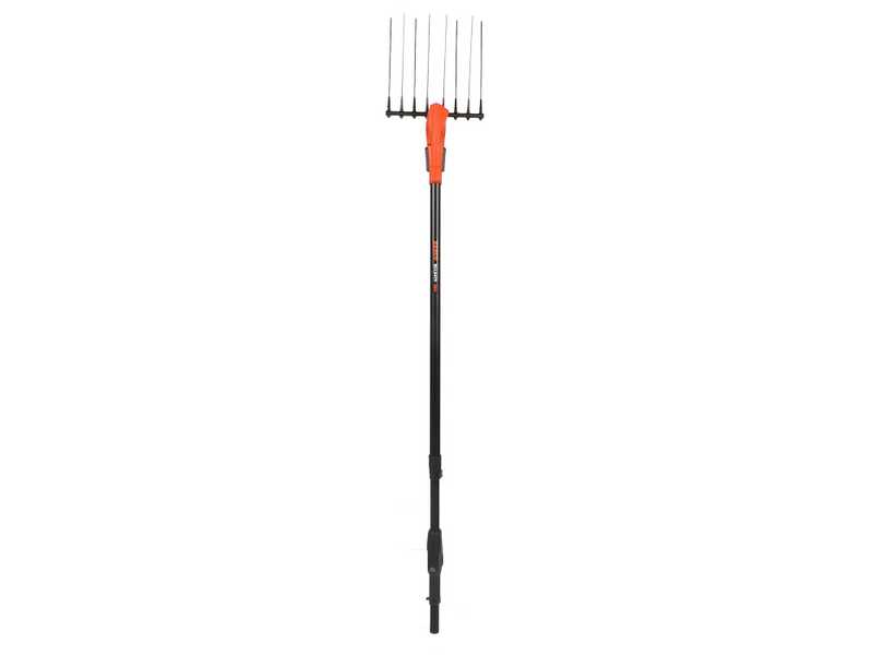 Bahco BCL54TP - Peigne vibreur &eacute;lectrique 230/380 cm &agrave; batterie de type automobile avec c&acirc;ble inclus - Perche t&eacute;lescopique en carbone + rallonge