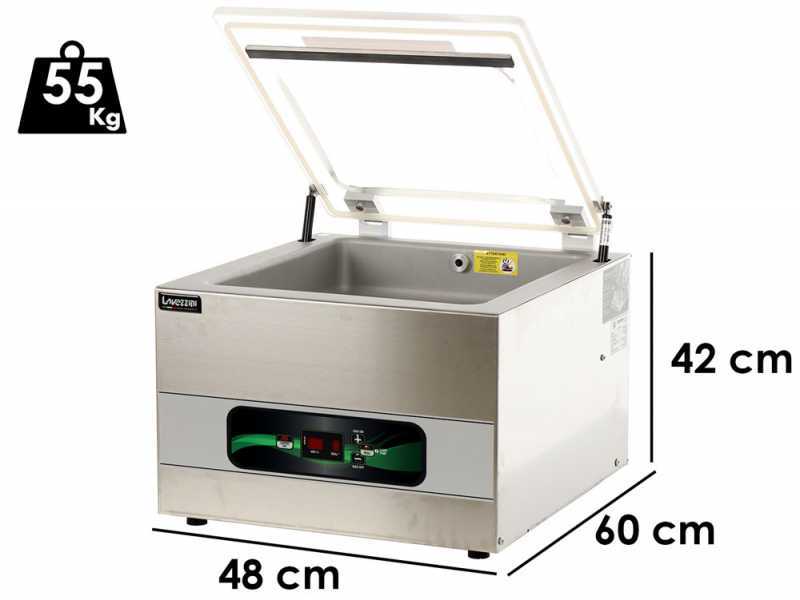 Machine sous vide &agrave; cloche Euro 4000 Inox - Structure INOX - barre de soudure 40 cm