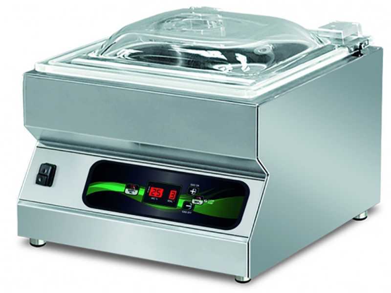 Machine sous vide automatique &agrave; cloche Euro 3600 Pro Inox - Barre de soudure 35 cm