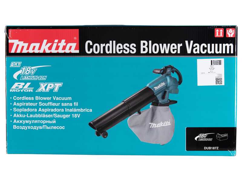 Makita DUB187Z - Souffleur aspirateur &agrave; feuilles sur batterie - 18 V 3 Ah