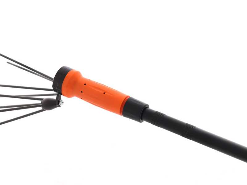 Jolly Italia V34 - Peigne vibreur &eacute;lectrique 186 cm &agrave; batterie - Perche fixe en aluminium - 2 en 1 - SANS BATTERIE NI CHARGEUR