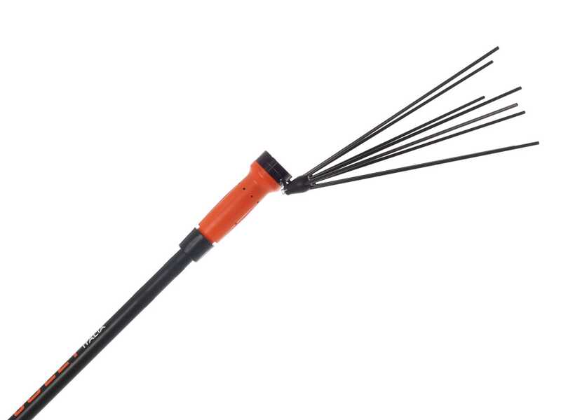 Jolly Italia V34 - Peigne vibreur &eacute;lectrique 186 cm &agrave; batterie - Perche fixe en aluminium - 2 en 1 - SANS BATTERIE NI CHARGEUR