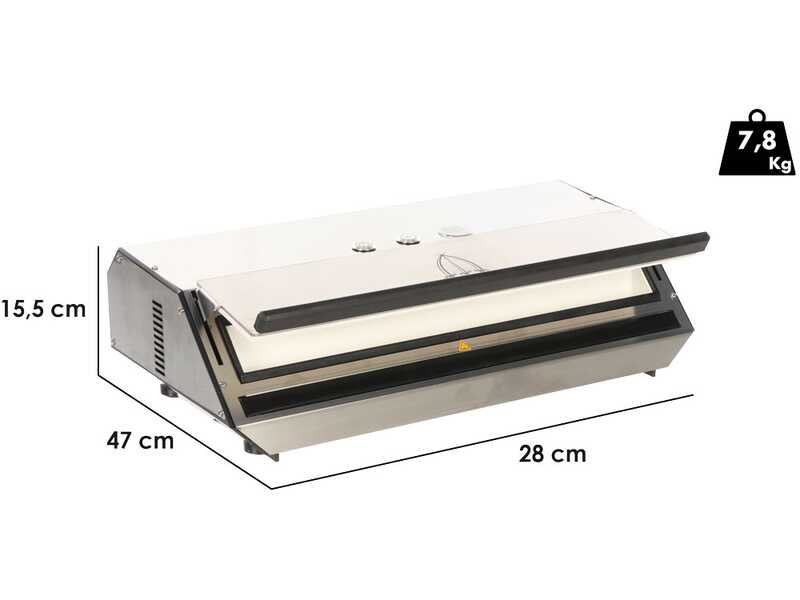 Tre Spade T-40 - Machine sous vide - Double barre de soudure 43 cm