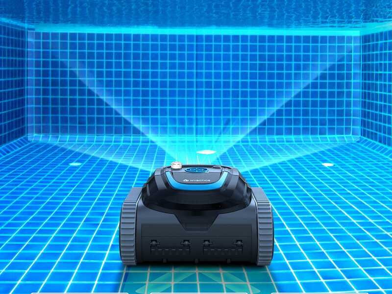 Wybot S1 - Robot nettoyeur de piscine &agrave; batterie - Gestion par App