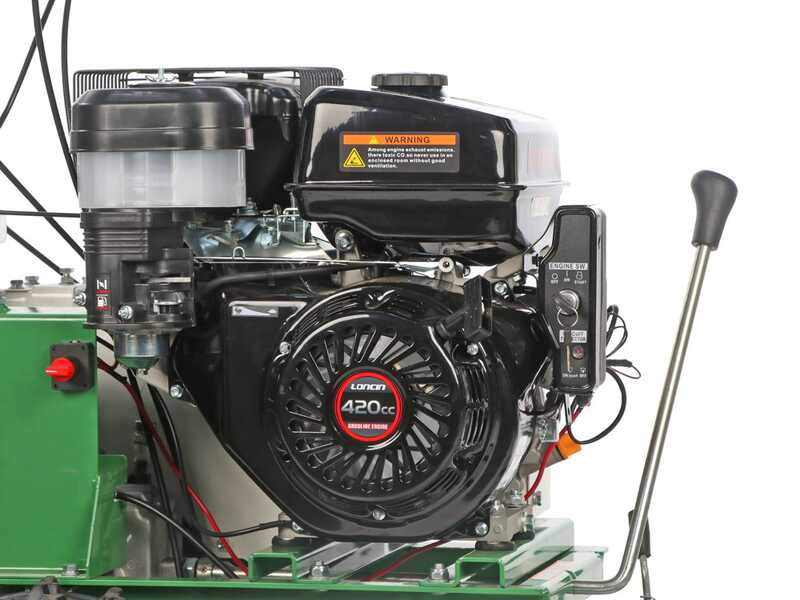 GreenBay MASTIFF 86-150 T-ES - Tondeuse d&eacute;broussailleuse professionnelle &agrave; couteaux - Loncin G420FD