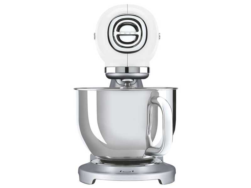 Smeg SMF04WHEU Blanc - Batteur m&eacute;langeur plan&eacute;taire - Cuve inox de 4,8 litres