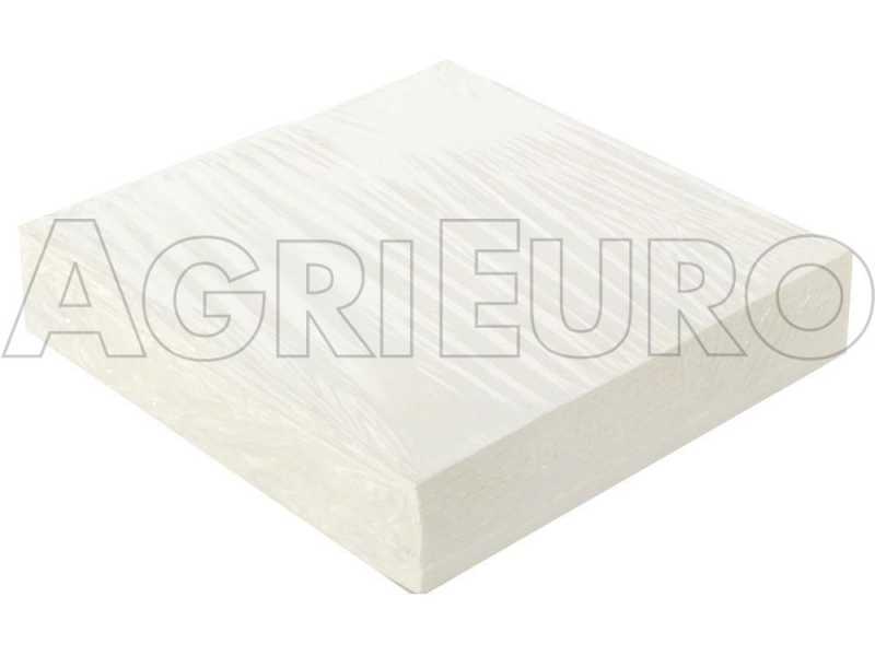 N. 25 cartons filtrants AgriEuro 40x40 cm non perfor&eacute;s pour filtres &agrave; plaques vin Type 12