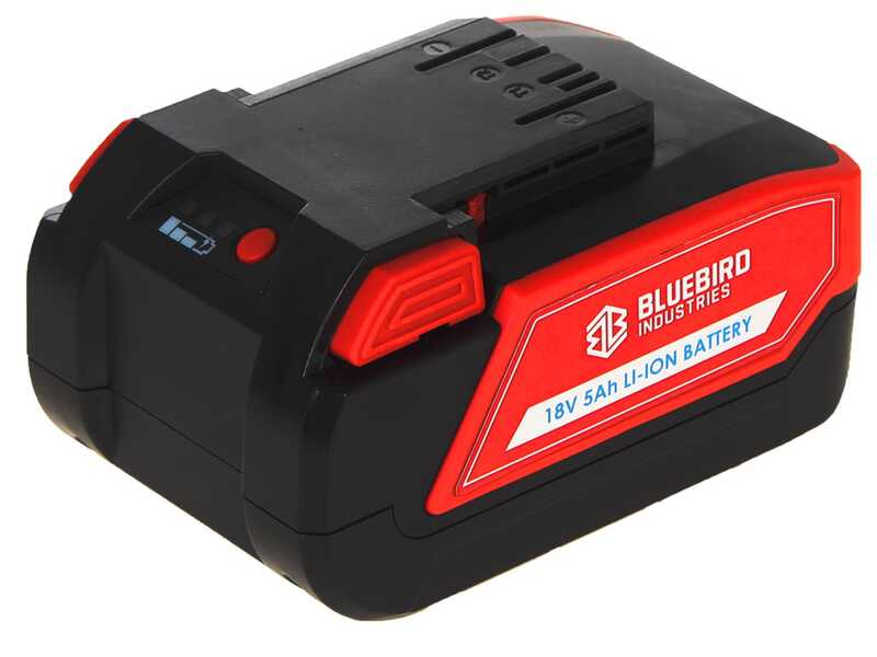 Blue Bird Olimpo 24-56 AT - Peigne vibreur &eacute;lectrique 225/310 cm &agrave; batterie au lithium 3 x 21 V 5 Ah - Perche t&eacute;lescopique en carbone