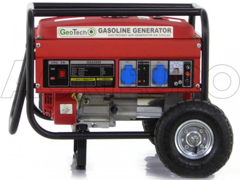 GeoTech GGA2500 - Groupe &eacute;lectrog&egrave;ne 2.1 kw monophas&eacute; &agrave; essence - sur chariot
