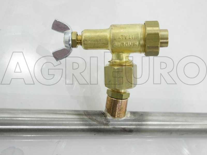 Couple de rampes inox de d&eacute;sherbage avec Jets papillon laiton 3+3 &eacute;quip&eacute; de supports INOX