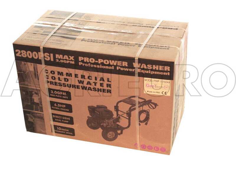 Nettoyeur haute pression thermique GeoTech Pro PWP 12/205 ZW avec moteur Loncin &agrave; essence