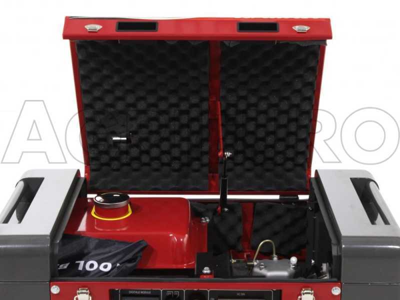 GeoTech Pro DGP8000SE-3 - Groupe &eacute;lectrog&egrave;ne diesel silencieux sur chariot avec AVR 6 kW - Continu 5.5 kW Triphas&eacute;