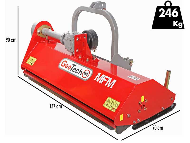 GeoTech Pro MFM 125 - Broyeur sur tracteur fixe - S&eacute;rie m&eacute;dium