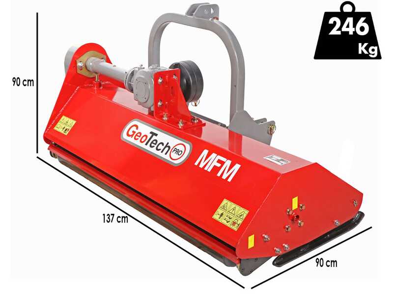 GeoTech Pro MFM 125 - Broyeur sur tracteur - S&eacute;rie m&eacute;dium