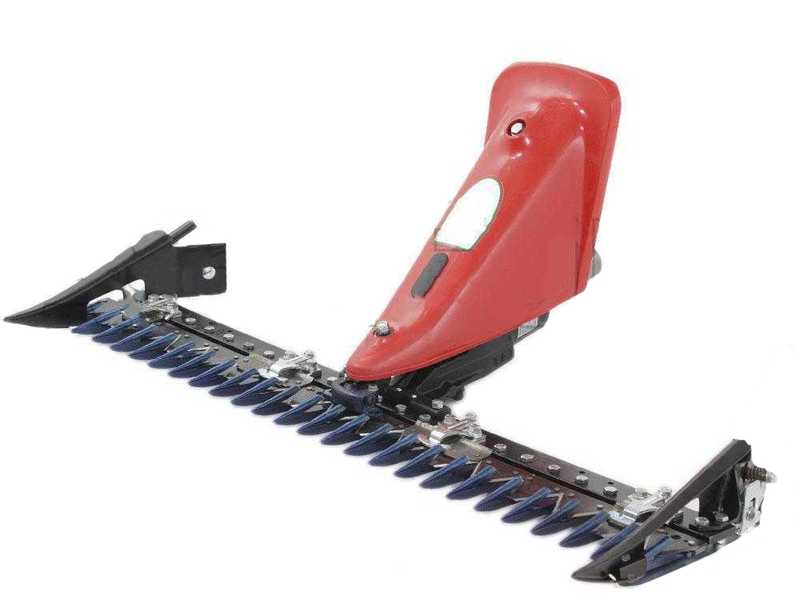 Barre de coupe centrale professionnelle type SEMIFITTA avec pointes lat&eacute;rales - cm 127