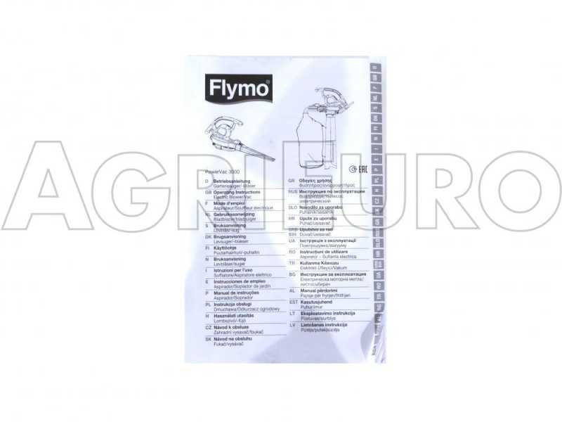 Flymo Power Vac 3000 - Souffleur aspirateur de feuilles &eacute;lectrique
