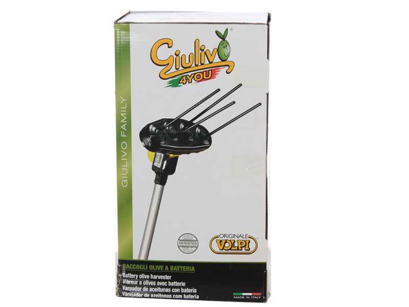 Volpi Giulivo 4YOU 706 - Peigne vibreur &eacute;lectrique  - secoueur &agrave; olives sur perche + rallonge