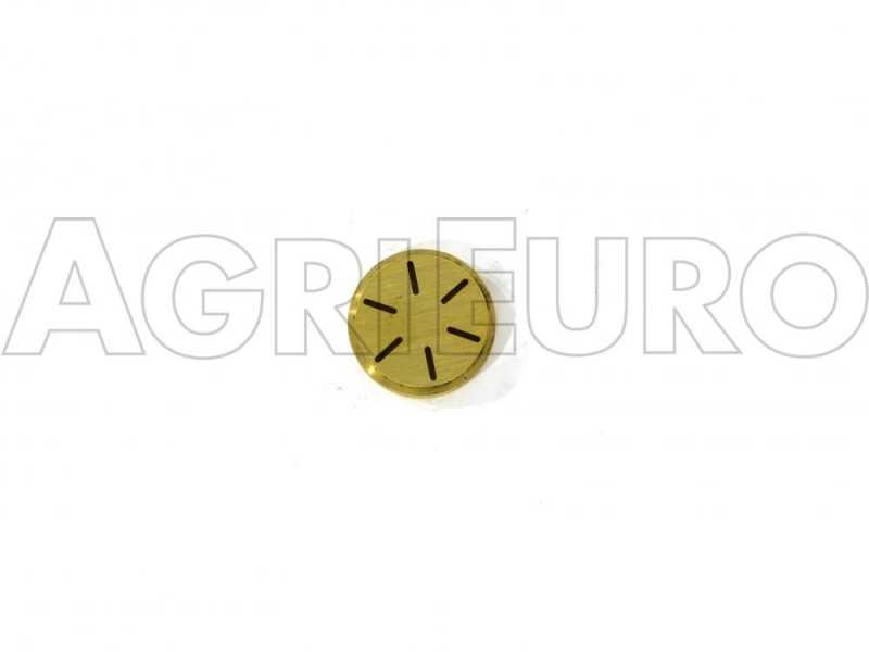 Fili&egrave;re en laiton pour TAGLIATELLE 8 mm. pour machine &agrave; p&acirc;tes manuelle
