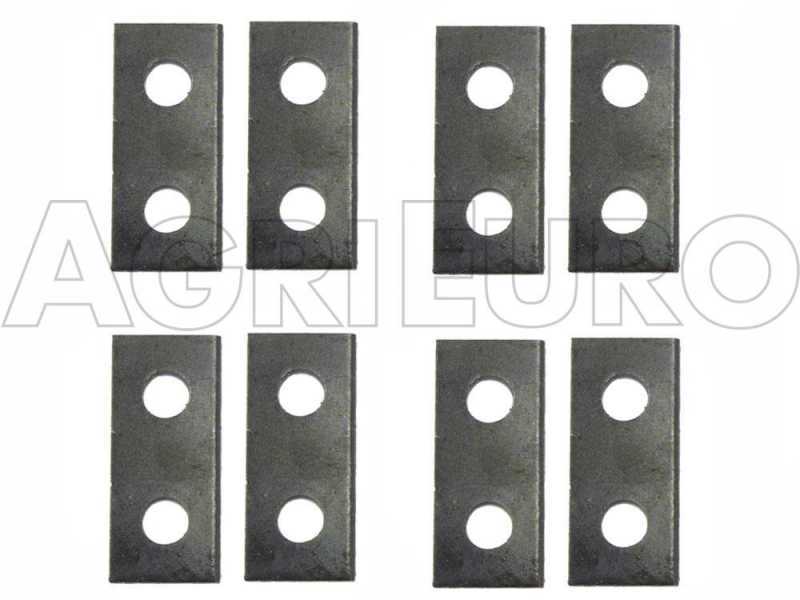 Kit 8 marteaux rectangulaires de rechange pour broyeur GeoTech GS 150 E - GS 70