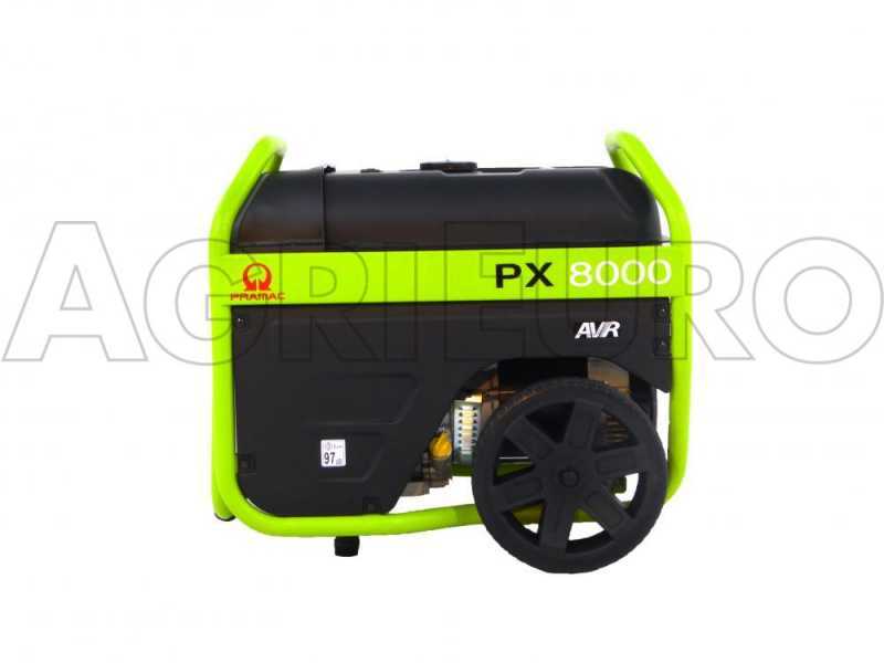 Pramac PX 8000 - Groupe &eacute;lectrog&egrave;ne 4.8 KW triphas&eacute; &agrave; essence - sur chariot - d&eacute;m. &eacute;lectrique