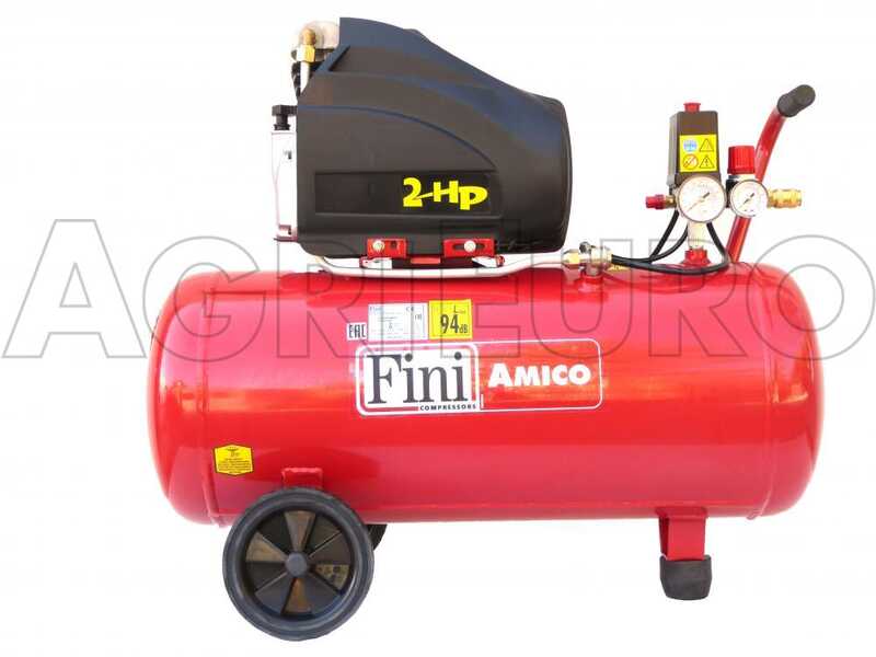 Fini Amico 50 SF 2500 - Compresseur d'air &eacute;lectrique sur chariot - moteur 2 CV - 50 L