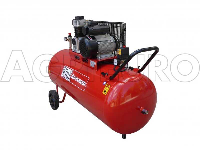 Fini Advanced MK 103-200-3M - Compresseur d'air &eacute;lectrique monophas&eacute; &agrave; courroie - Moteur 3 CV - 200 L