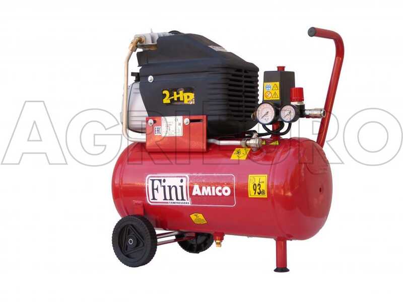 Fini Amico 25 - Compresseur &eacute;lectrique sur chariot - moteur 2 CV - 25 L