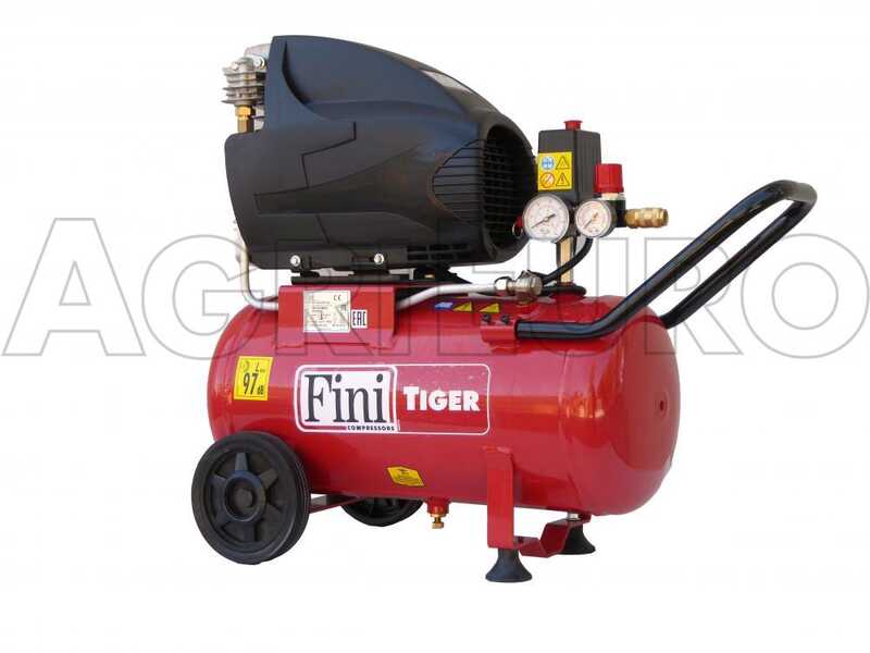 Fini Tiger MK 285 24 - Compresseur d'air &eacute;lectrique sur chariot - Moteur 2,5 CV - 24 L