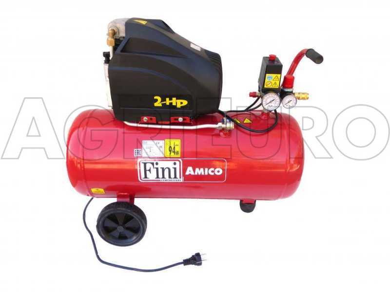 Fini Amico 50 MK 2400 - Compresseur d'air &eacute;lectrique sur chariot - moteur 2 CV - 50 L