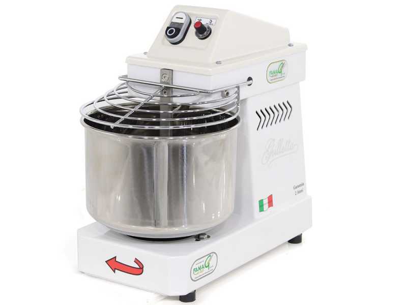 P&eacute;trin &agrave; spirale Famag Grilletta IM 5 avec moteur &eacute;lectrique - 5 KG &agrave; 10 vitesses