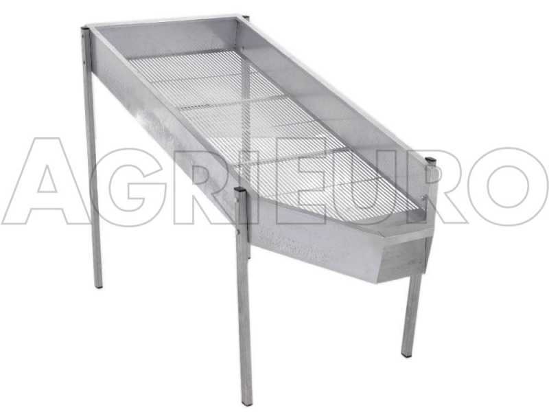 Effeuilleuse manuelle pour olives – En acier galvanisé avec bac de récupération