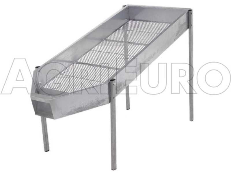 Effeuilleuse manuelle pour olives – En acier galvanisé avec bac de récupération