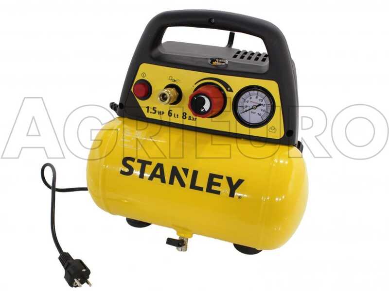 Stanley DN 200/8/6 - Compresseur d'air &eacute;lectrique compact portatif - moteur 1.5 CV - 6 L