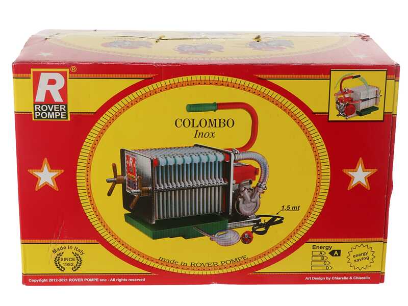 Rover Colombo 6 - Filtre &agrave; plaques et cartons - Pompe en bronze