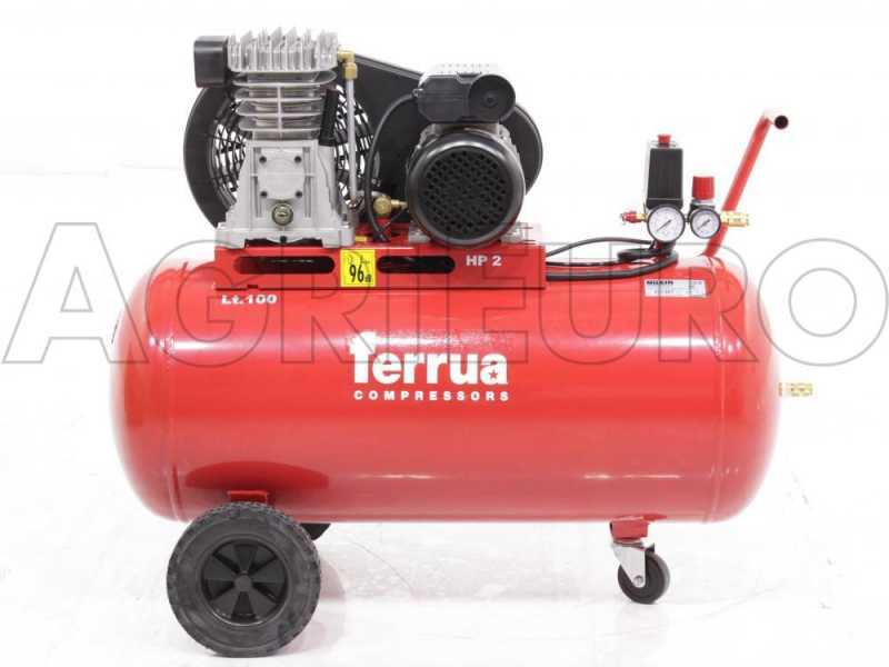 Ferrua FB28/100 CM2 - Compresseur d'air &eacute;lectrique &agrave; courroie - Moteur 2 CV - 100 L