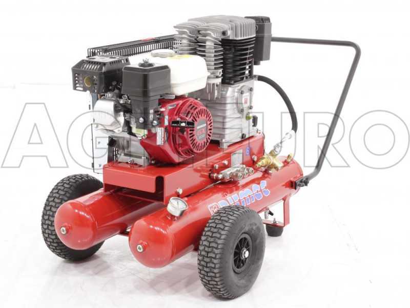 Motocompresseur Airmec TEB 34/680 K25-HO (680 L/min) moteur Honda GX 200, compresseur