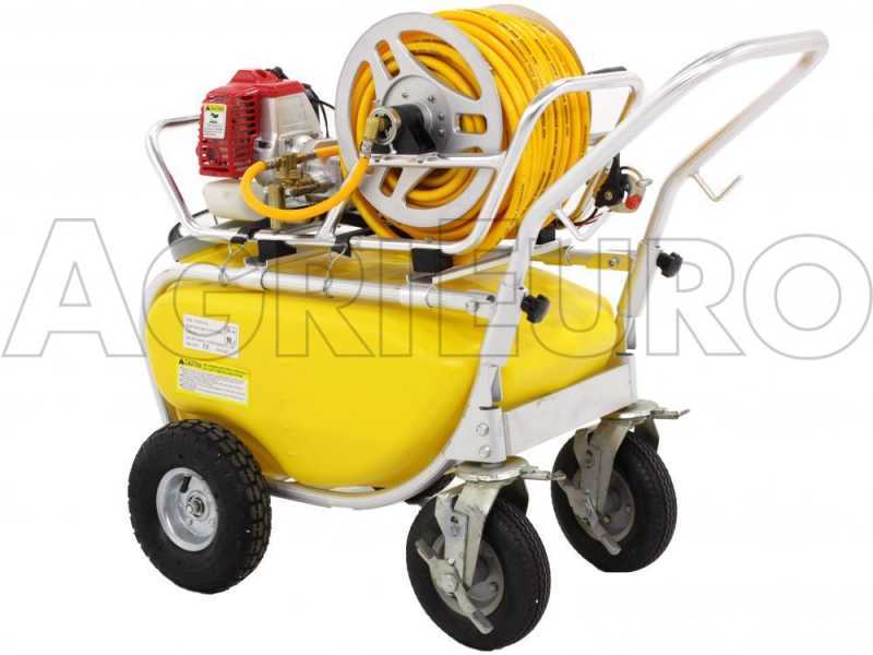 Pompe agricole thermique sur chariot en aluminium GeoTech SP 1050 2S ALU - 2 temps &agrave; m&eacute;lange